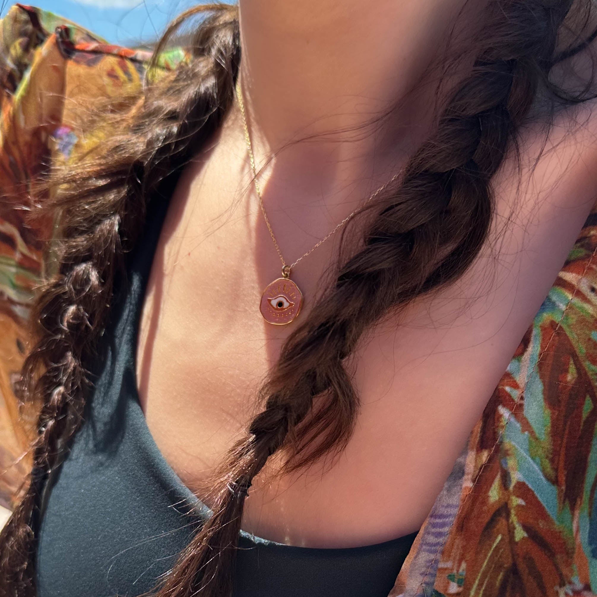 Eye Of Life Kolyesi | Pembe Mineli