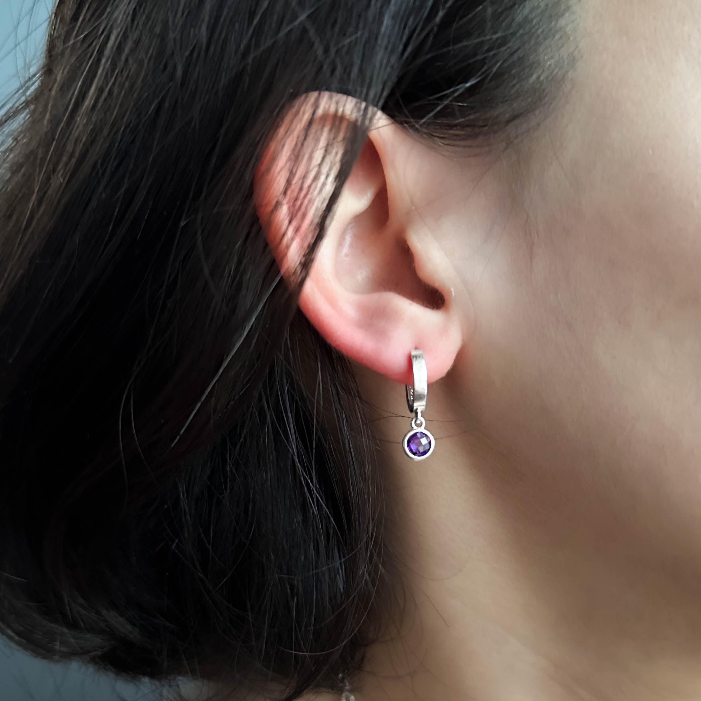 One of A Kind | Ametist Küpesi