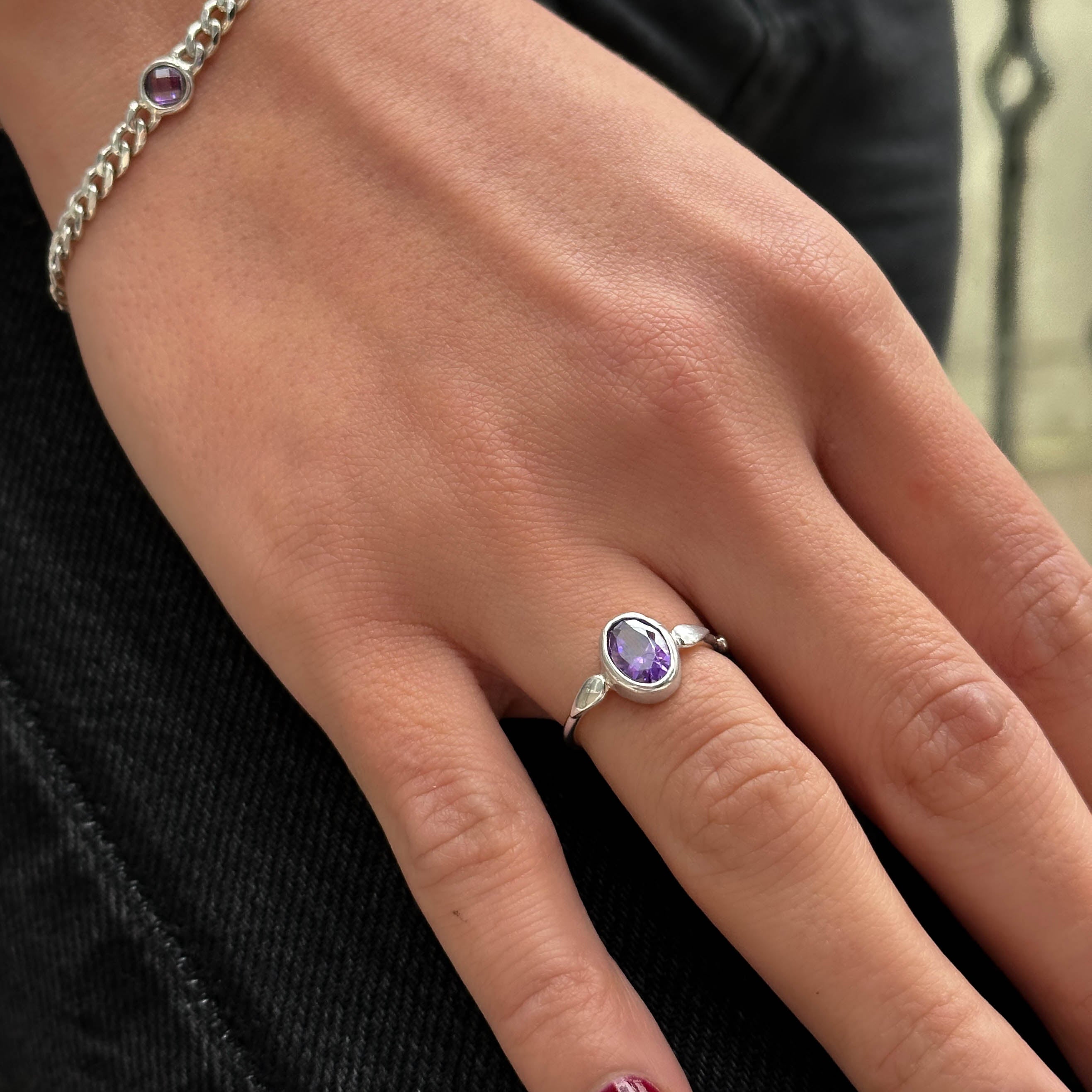 One of A Kind | Ametist Taşlı Yüzük