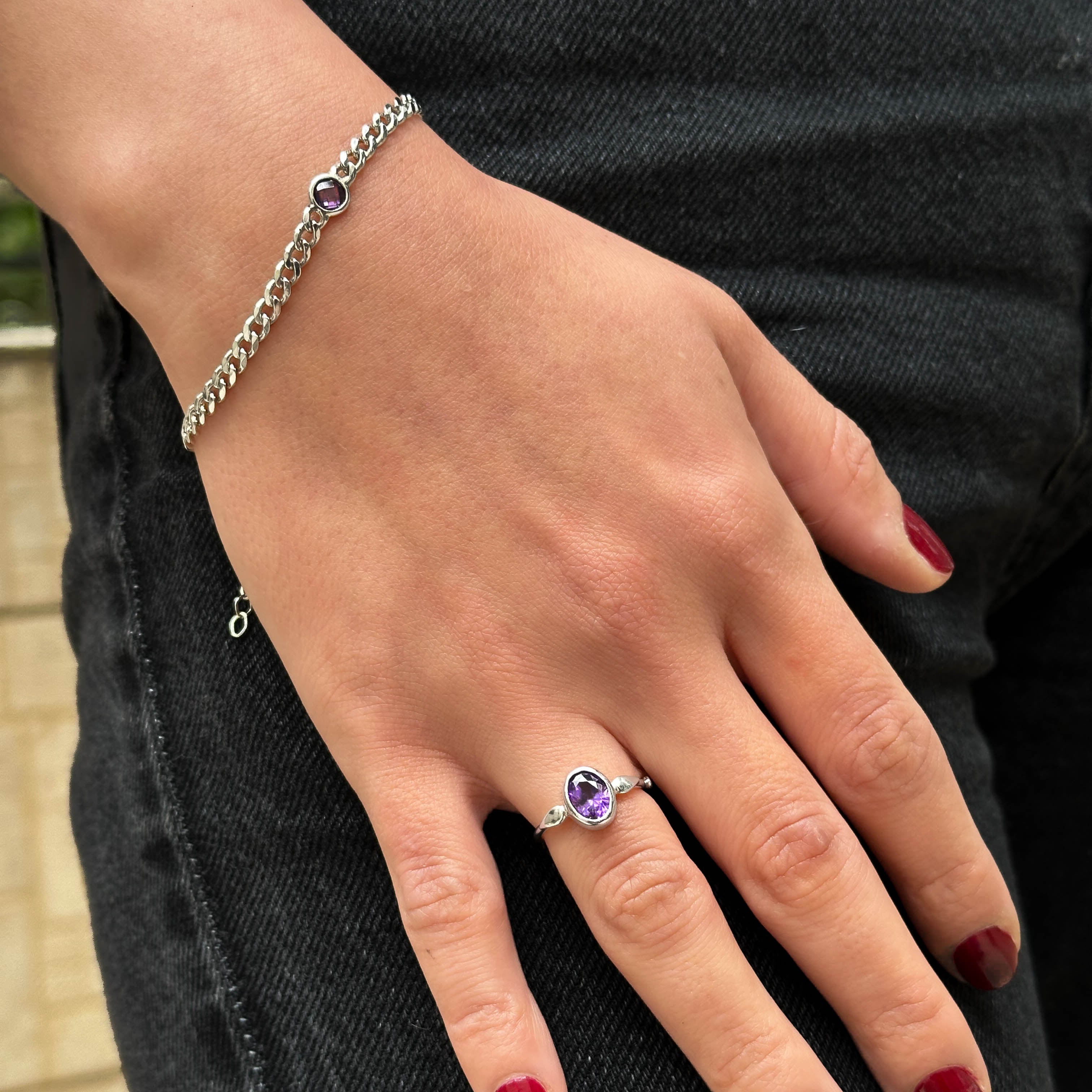 One of A Kind | Ametist Bileklik