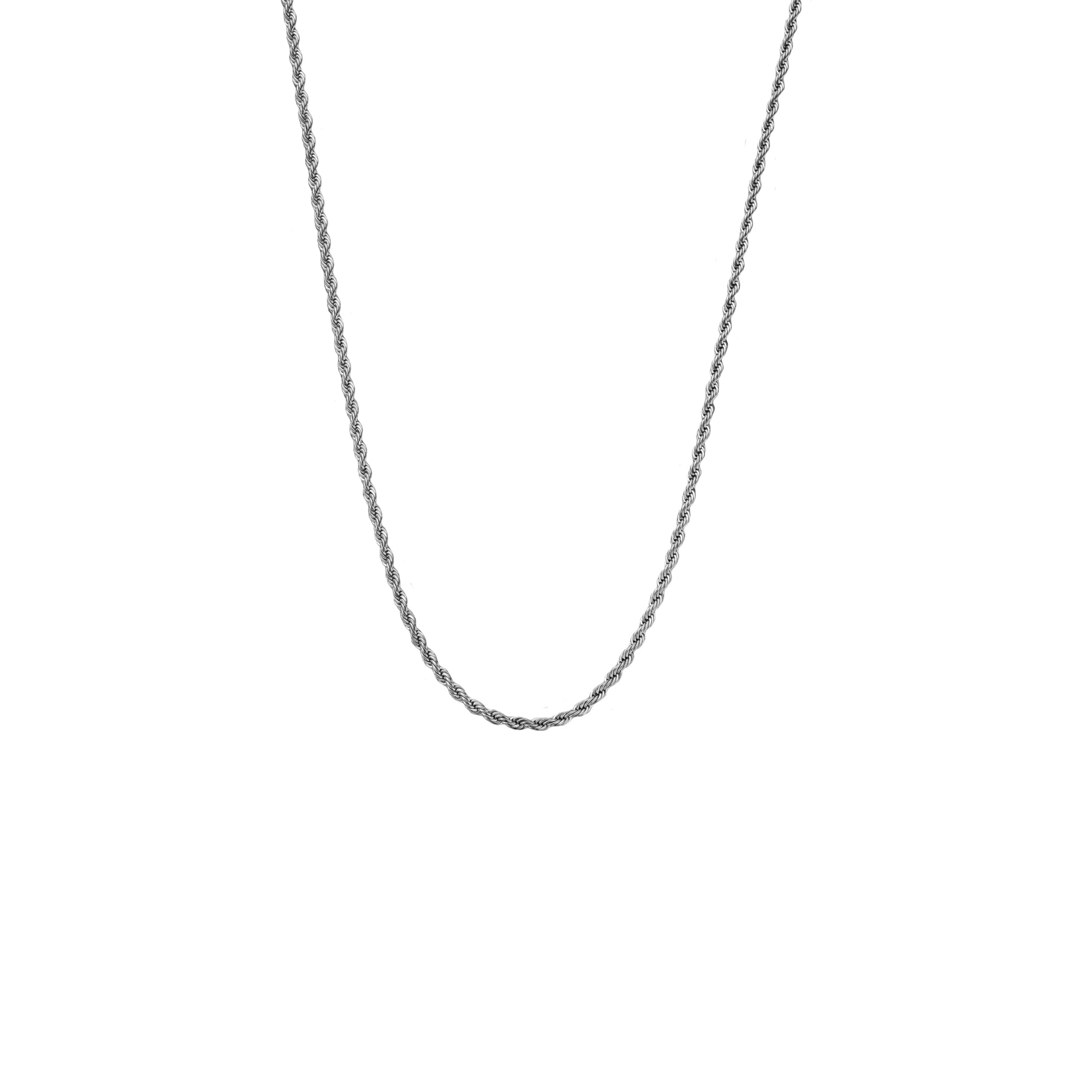 Oxidized Rope Chain Kolye